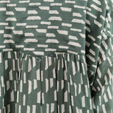 Mirth Apparel Womens Blouses Kyoto Shirt in Verdure Rainfall