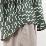Mirth Apparel Womens Blouses Kyoto Shirt in Verdure Rainfall
