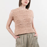 Mirth Apparel Womens Sweaters Marin Ladderstitch Knit Vest