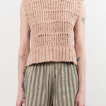 Mirth Apparel Womens Sweaters Marin Ladderstitch Knit Vest