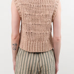 Mirth Apparel Womens Sweaters Marin Ladderstitch Knit Vest