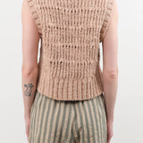 Mirth Apparel Womens Sweaters Marin Ladderstitch Knit Vest