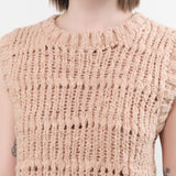 Mirth Apparel Womens Sweaters Marin Ladderstitch Knit Vest