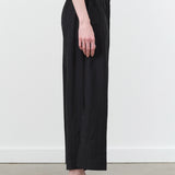 Mirth Paper Bag Elastic Waist Mirth Pant in Black Wide Leg