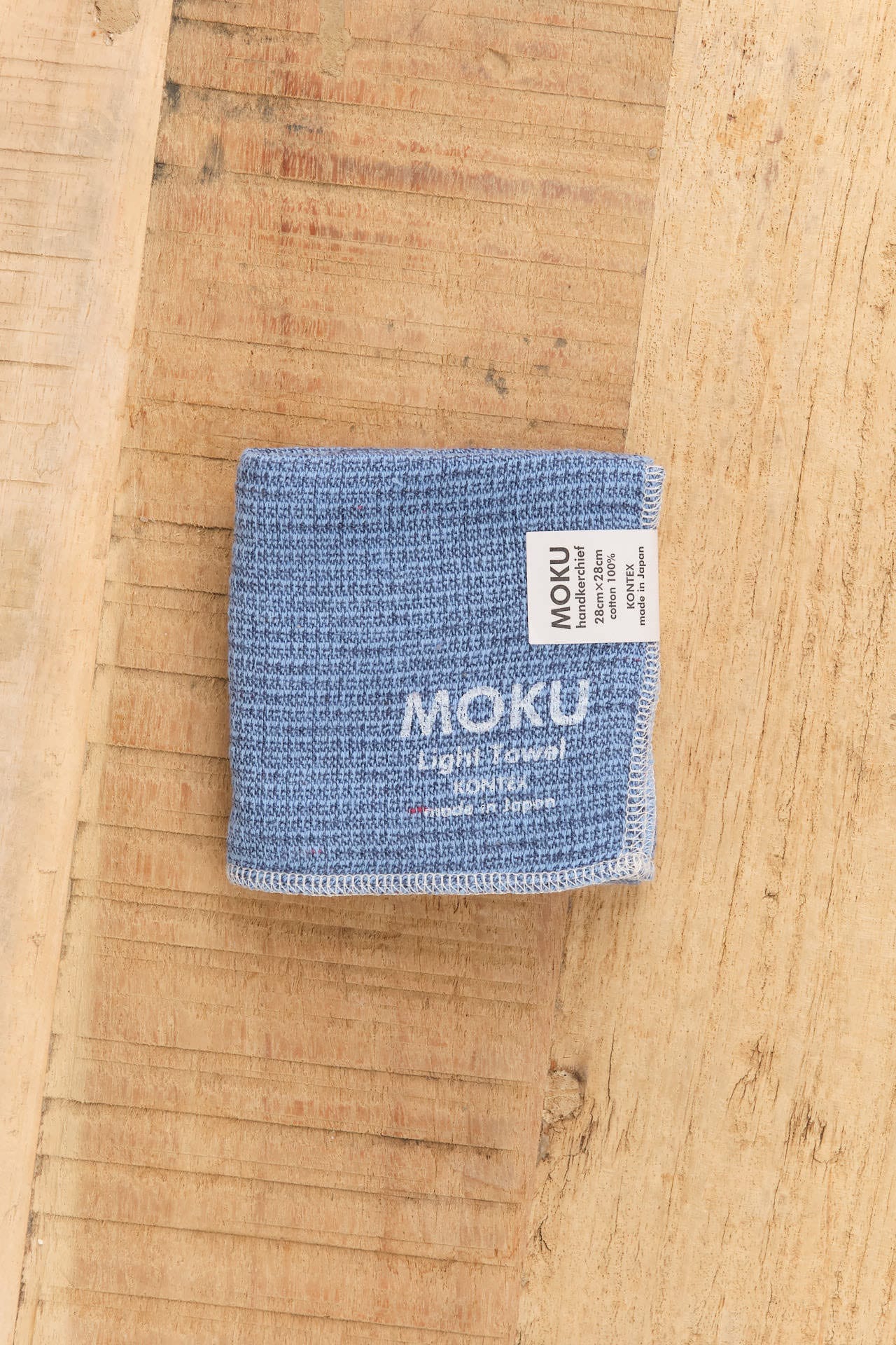 Kontex Home Bath Textiles Moku Light Washcloth Azure / 11.25" L X 11.25" W