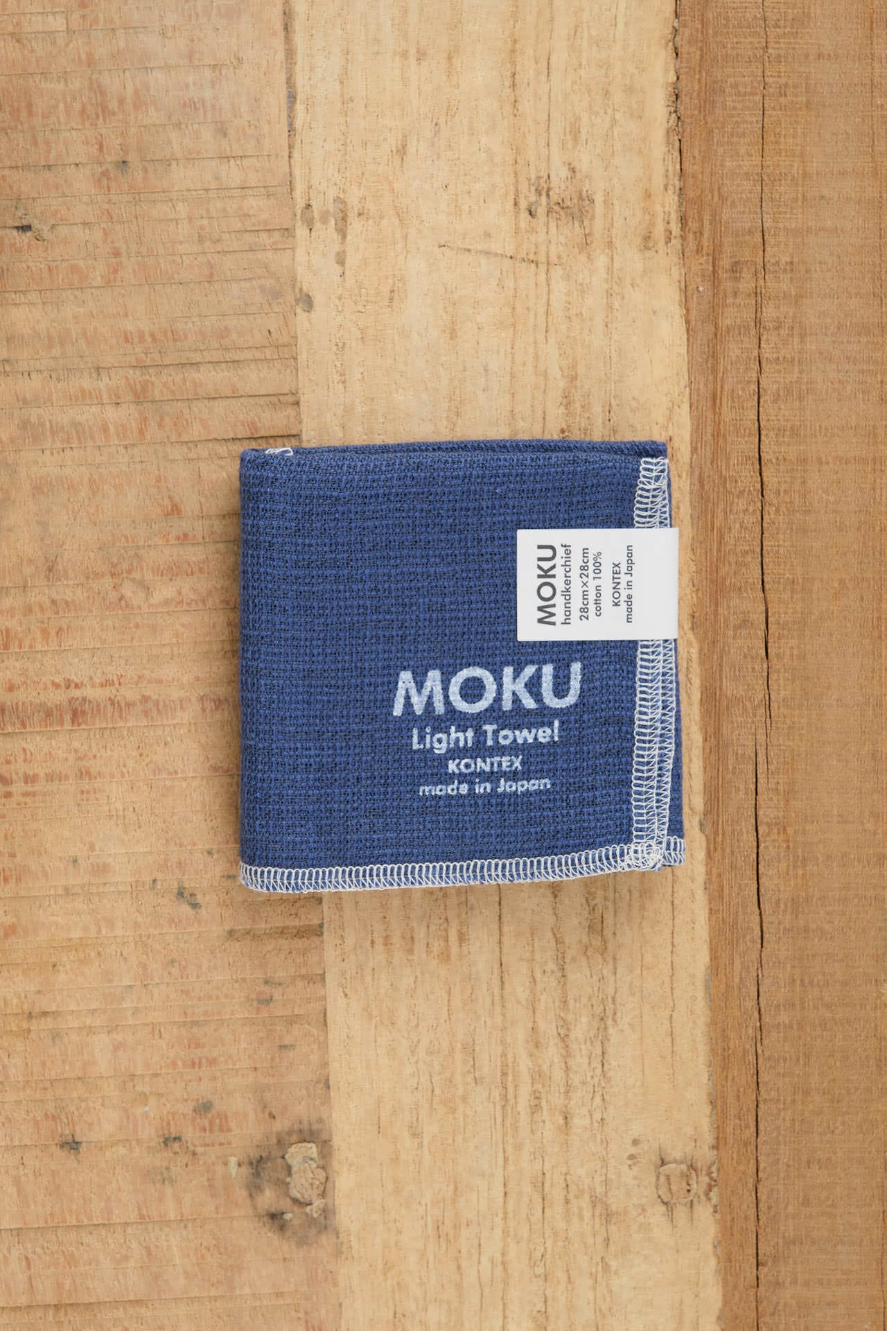 Kontex Home Bath Textiles Moku Light Washcloth Navy / 11.25" L X 11.25" W