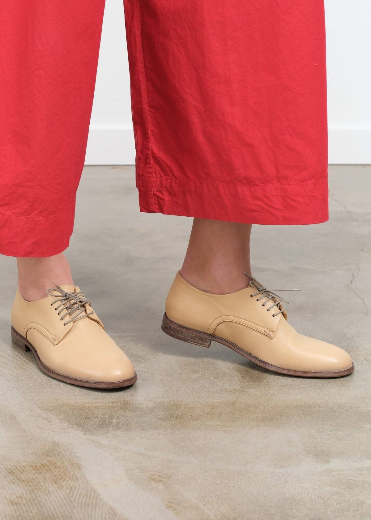 Moma Shoes Accessories Womens Shoes Lace up Leather Shoes in Deer Deer / 35