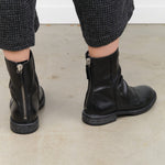 Moma Shoes Accessories Womens Shoes Minsk Zip-Up Ankle Boots in Raw Nero