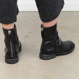 Moma Shoes Accessories Womens Shoes Minsk Zip-Up Ankle Boots in Raw Nero
