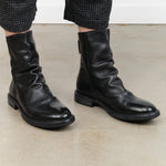 Moma Shoes Accessories Womens Shoes Minsk Zip-Up Ankle Boots in Raw Nero