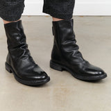 Moma Shoes Accessories Womens Shoes Minsk Zip-Up Ankle Boots in Raw Nero
