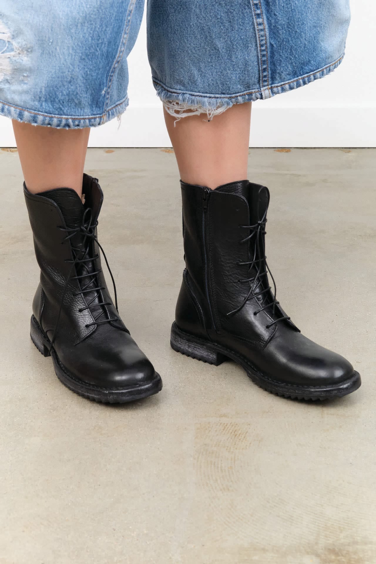 Moma Shoes Accessories Womens Shoes Rick Lace-Up Ankle Boots