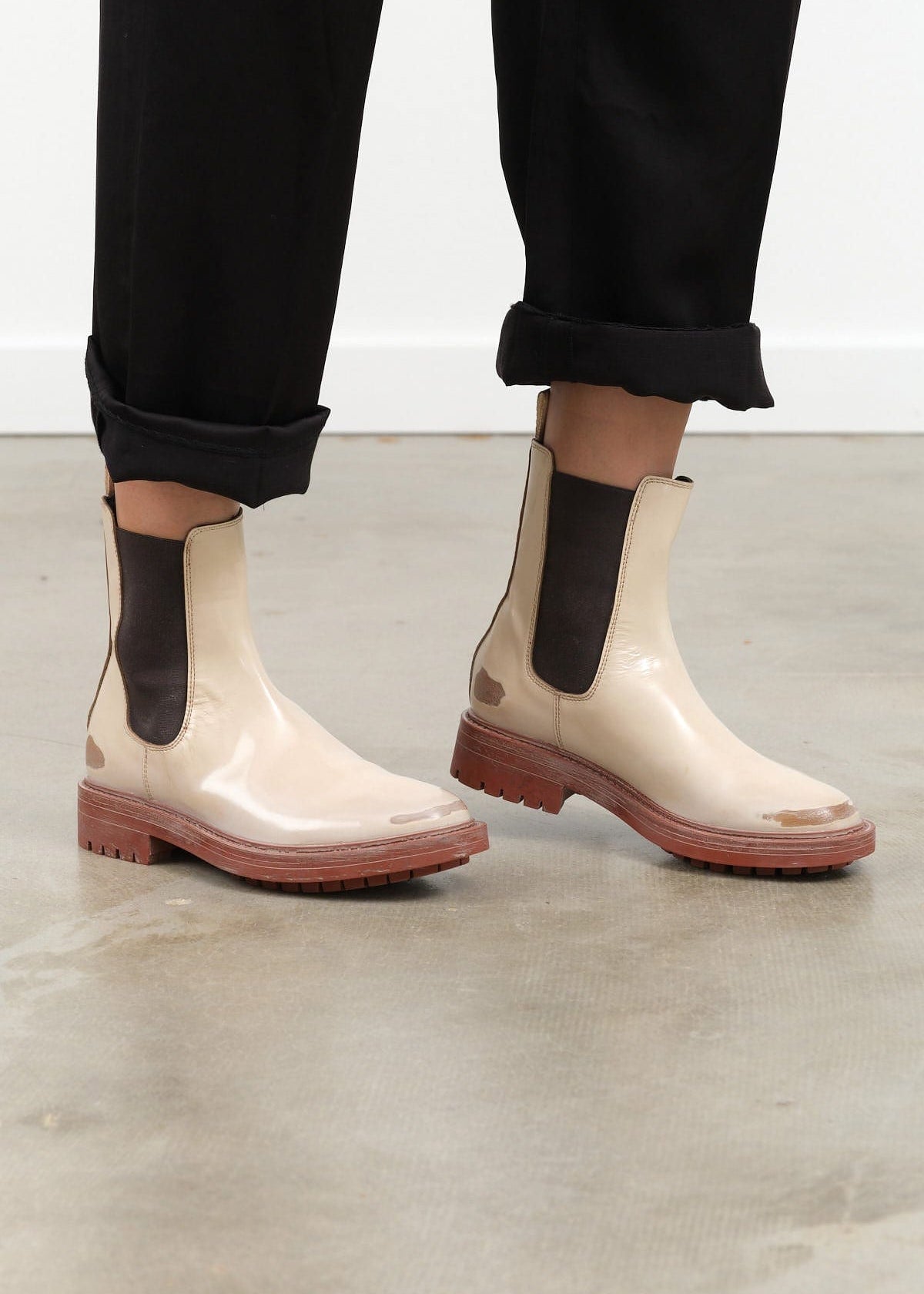 Moma Shoes Accessories Womens Shoes England Tronchetto Donna Boots Sabbia / 35