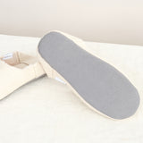 Kontex Natural White Cream Indoor Slipper Moku Linen Room Shoe