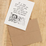 Mountain vs. Plains Craft Stationery Bear Attack Card