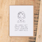 Mountain vs. Plains Craft Stationery Shit About Kelly Card