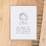 Mountain vs. Plains Craft Stationery Shit About Kelly Card