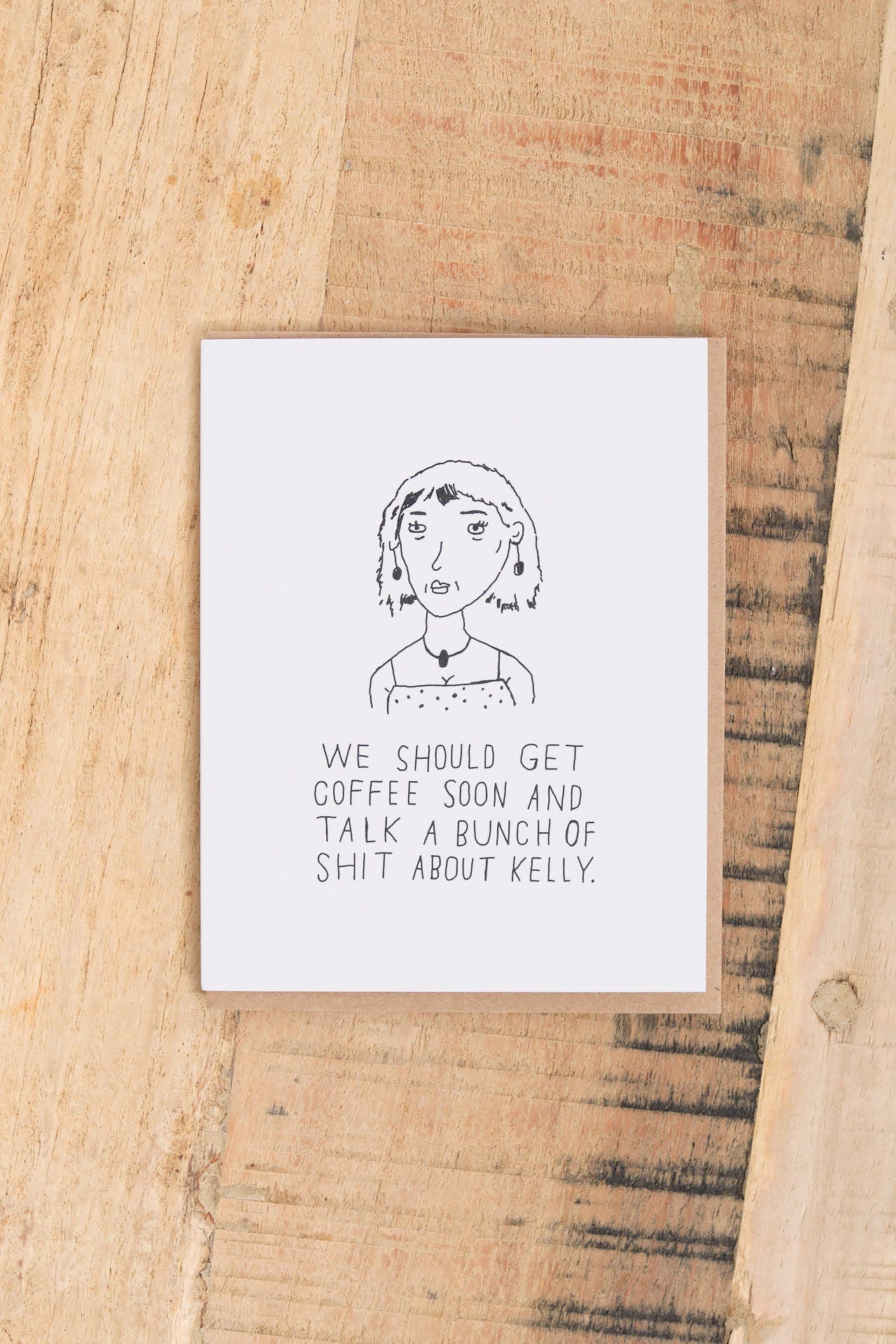 Mountain vs. Plains Craft Stationery Shit About Kelly Card
