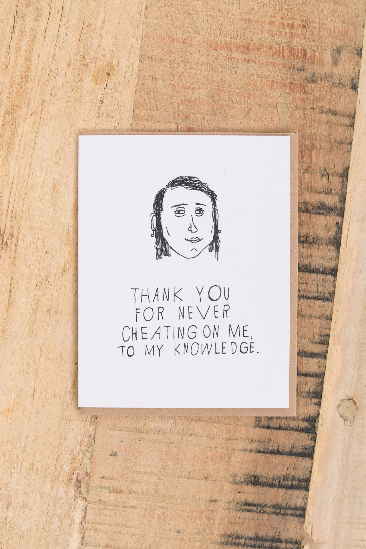 Mountain vs. Plains Craft Stationery No Cheating Card