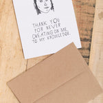 Mountain vs. Plains Craft Stationery No Cheating Card