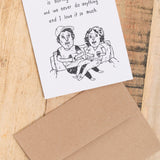 Mountain vs. Plains Craft Stationery Lame Card