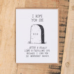 Mountain vs. Plains Craft Stationery Hope You Die Card
