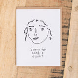 Mountain vs. Plains Craft Stationery Dipshit Card