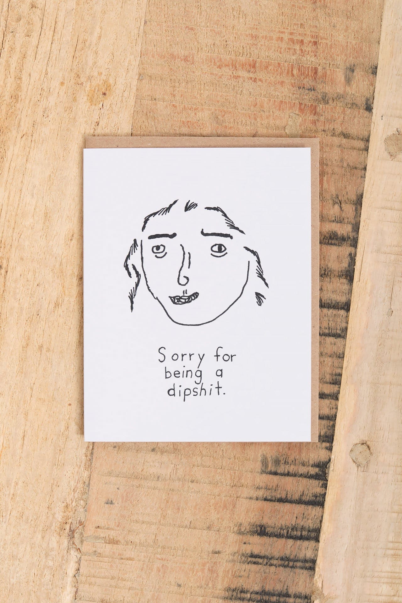 Mountain vs. Plains Craft Stationery Dipshit Card