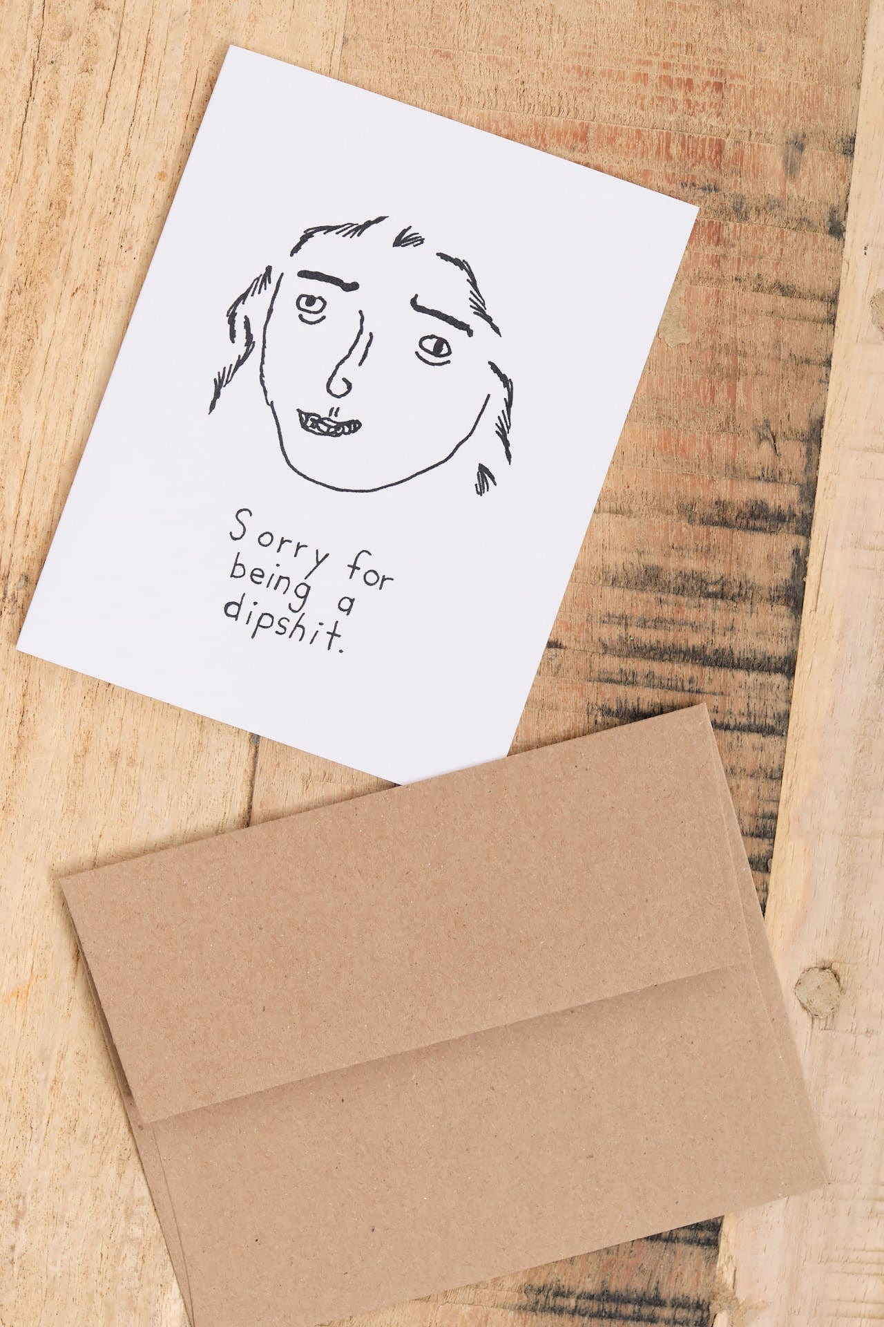 Mountain vs. Plains Craft Stationery Dipshit Card