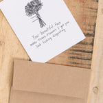 Mountain vs. Plains Craft Stationery Disgusting Flowers Card
