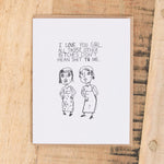 Mountain vs. Plains Craft Stationery All Those Bitches Card