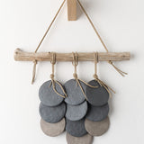 MQuan 3 Disc Layered Wall Hanging in Black/Grey