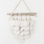 MQuan Ceramics 5 Disc Layered Wall Hanging in White