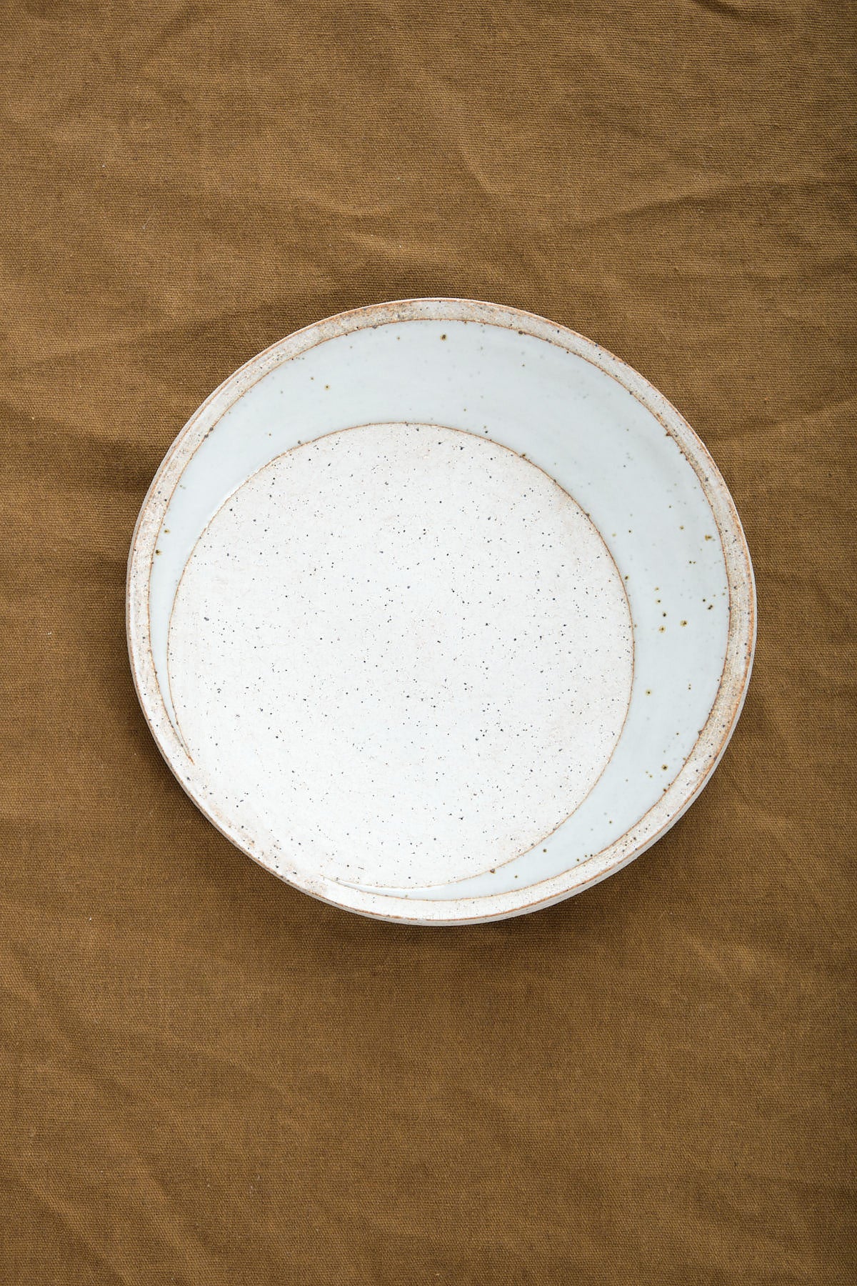Mquan Moon Cresent Dish with White Glaze 