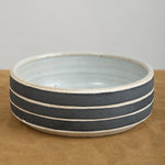 MQuan Ceramic Dog Bowl with Black Rings