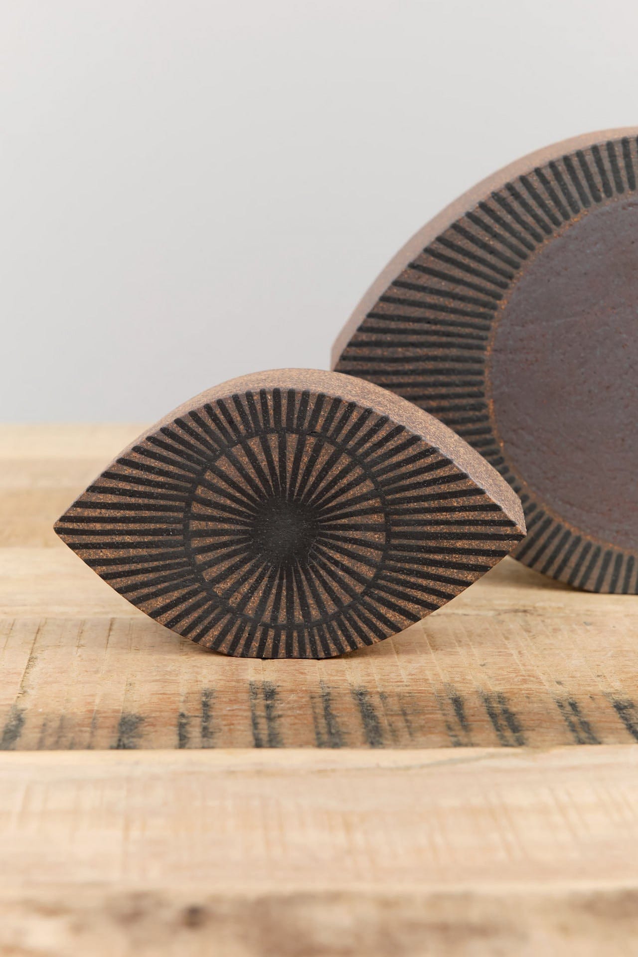 MQuan Art Ceramics Extra Small Eye in Tucker New Eye Double Tucker New Eye Double / 5" W X 3" H X 1.75" D