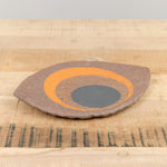 MQuan Art Ceramics Hammered Dish Eye in Tucker Nested Three Marigold Tucker Nested Three Marigold / 8" L X 5.5" W