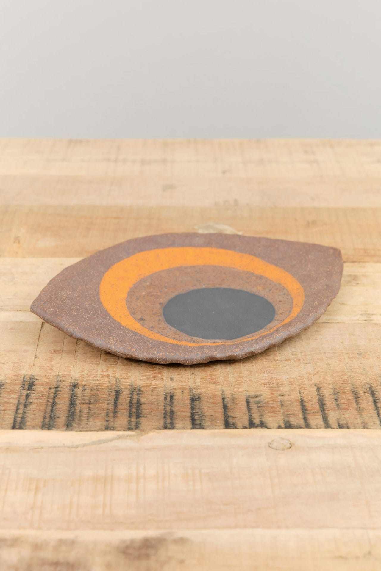 MQuan Art Ceramics Hammered Dish Eye in Tucker Nested Three Marigold Tucker Nested Three Marigold / 8" L X 5.5" W