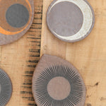 MQuan Art Ceramics Hammered Round Dish in Tucker Crescent Tucker Crescent / 5.25" Dia