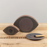 MQuan Art Ceramics Medium Eye in New Eye Dark Brown New Eye Dark Brown / 8.5" L X 5.75" W X 1.75" D