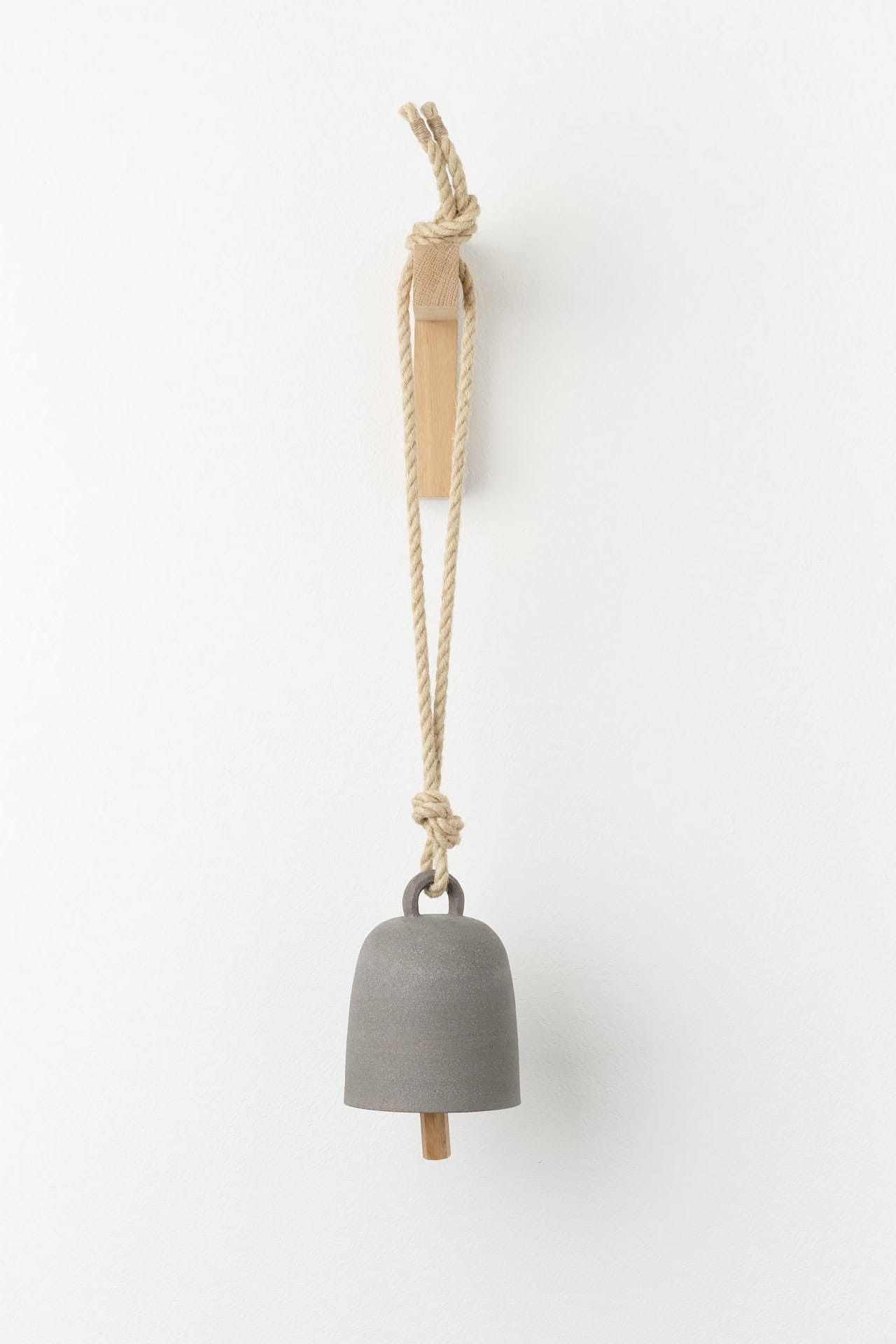 MQuan Art Ceramics Medium Round Thrown Bell In Grey Grey / 5.25" Dia X 7.5" H