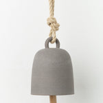 MQuan Art Ceramics Medium Round Thrown Bell In Grey Grey / 5.25" Dia X 7.5" H