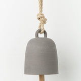 MQuan Art Ceramics Medium Round Thrown Bell In Grey Grey / 5.25" Dia X 7.5" H