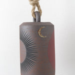 Medium Tall Thrown Bell by MQuan in Tucker Sun & Red