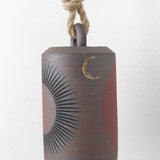 Medium Tall Thrown Bell by MQuan in Tucker Sun & Red