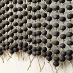 MQuan Art Ceramics Press Bead Wall Curtain Black & White / 2' W X 3' L