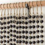 MQuan Art Ceramics Press Bead Wall Curtain Black & White / 2' W X 3' L