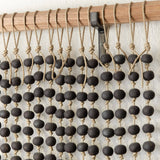 MQuan Art Ceramics Press Bead Wall Curtain Black & White / 2' W X 3' L