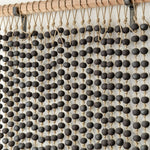 MQuan Art Ceramics Press Bead Wall Curtain Black & White / 2' W X 3' L
