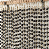 MQuan Art Ceramics Press Bead Wall Curtain Black & White / 2' W X 3' L